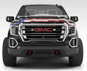 GMC Canyon Hood Protector - Stampede - Vigilante Premium - American Flag - `15-`19 GMC Canyon Hood Protector - Stampede - Vigilante Premium - American Flag - `15-`19