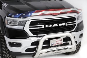 Ram 1500 Hood Deflector - Stampede - Vigilante Premium - American Flag - `09-`18 Ram 1500 Hood Deflector - Stampede - Vigilante Premium - American Flag - `09-`18