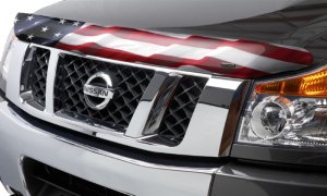 Nissan Titan XD Hood Protector - Stampede - Vigilante Premium - American Flag - `16-`19