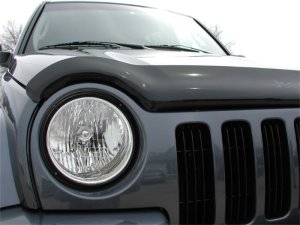 Jeep Liberty Hood Deflector - Stampede - Vigilante Premium - Smoke - `02-`07 Jeep Liberty Hood Deflector - Stampede - Vigilante Premium - Smoke - `02-`07