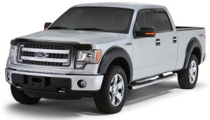 Ford F-150 Wind Deflectors - Side - Stampede - Snap-Inz - Smoke - `09-`14 Ford F-150 Wind Deflectors - Side - Stampede - Snap-Inz - Smoke - `09-`14