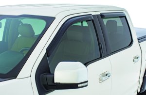 Nissan Titan Wind Deflectors - Side - Stampede - Tape-Onz - Smoke - `04-`15