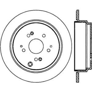 Acura RDX Brake Rotor (1) - Rear - Stoptech - Premium CryoStop - Black - `07-`18 Acura RDX Brake Rotor (1) - Rear - Stoptech - Premium CryoStop - Black - `07-`18