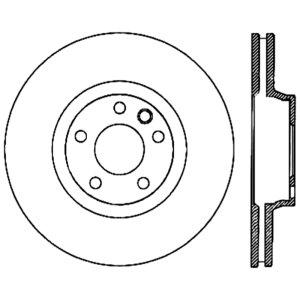 Volkswagen Touareg Brake Rotor (1) - Front Right - Stoptech - Cryo-Stop Premium High Carbon - `04-`10 Volkswagen Touareg Brake Rotor (1) - Front Right - Stoptech - Cryo-Stop Premium High Carbon - `04-`10