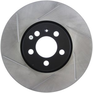 Volkswagen Beetle Brake Rotor (1) - Front Right - Stoptech - Slotted Sport - Black - `99-`11