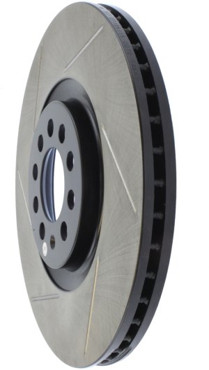 Audi A1 Brake Rotor (1) - Front Right - Stoptech - Slotted Sport - Black - `15-`19