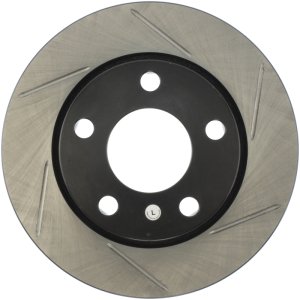 Audi S4 Brake Rotor (1) - Left Rear - Stoptech - Slotted - Black - `00-`02