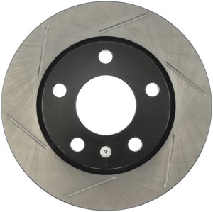 Audi S4 Brake Rotor (1) - Rear Right - Stoptech - Slotted Sport - Black - `00-`02