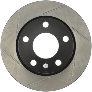 Audi S4 Brake Rotor (1) - Rear Right - Stoptech - Slotted Sport - Black - `00-`02