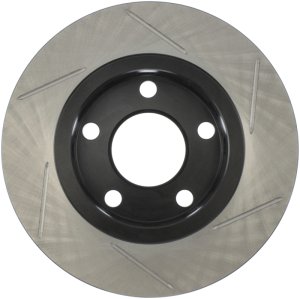 Audi S4 Brake Rotor (1) - Rear Right - Stoptech - Slotted Sport - Black - `00-`02