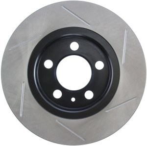 Volkswagen Jetta Brake Rotor (1) - Rear Left - Stoptech - Slotted Sport - Black - `04-`05