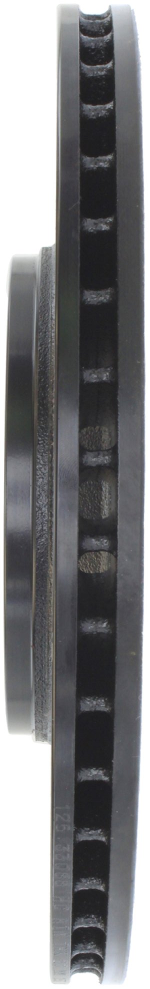 Audi S4 Brake Rotor (1) - Rear Right - Stoptech - Power Slot Sport Slotted, Black E-Coated - Black - `04-`09