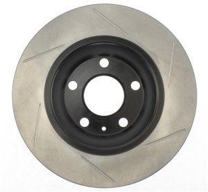 Audi S4 Brake Rotor (1) - Rear Right - Stoptech - Power Slot Sport Slotted, Black E-Coated - Black - `04-`09 Audi S4 Brake Rotor (1) - Rear Right - Stoptech - Power Slot Sport Slotted, Black E-Coated - Black - `04-`09