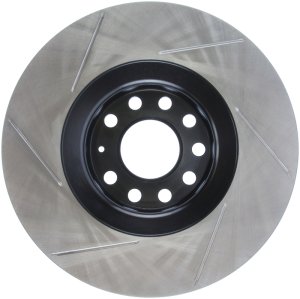 Audi Allroad Quattro Brake Rotor (1) - Front Left - Stoptech - Slotted Sport - Black - `01-`05