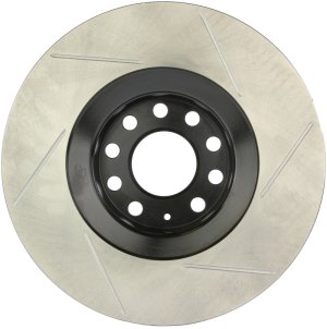 Audi Allroad Quattro Brake Rotor (1) - Front Right - Stoptech - Slotted Sport - Black - `01-`05