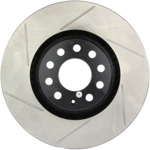 Audi Allroad Quattro Brake Rotor (1) - Front Right - Stoptech - Slotted Sport - Black - `01-`05