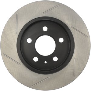 Audi A4 Brake Rotor (1) - Rear Left - Stoptech - Slotted Sport, Black E-Coated - Black - `01-`09