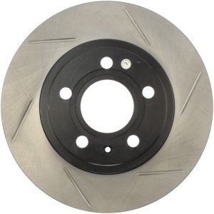 Audi A4 Brake Rotor (1) - Rear Left - Stoptech - Slotted Sport, Black E-Coated - Black - `01-`09 Audi A4 Brake Rotor (1) - Rear Left - Stoptech - Slotted Sport, Black E-Coated - Black - `01-`09