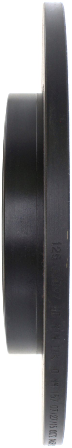 Audi A4 Brake Rotor (1) - Rear Right - Stoptech - Slotted Sport, Black E-Coated, High Carbon - Black - `01-`09