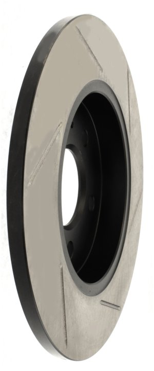 Audi A4 Brake Rotor (1) - Rear Right - Stoptech - Slotted Sport, Black E-Coated, High Carbon - Black - `01-`09