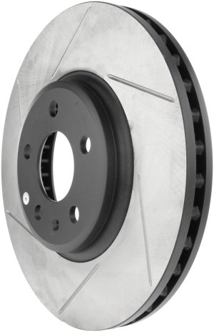 Audi A4 Quattro Brake Rotor (1) - Front Right - Stoptech - Slotted Sport - Black - `09-`12