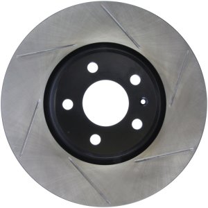 Audi A7 Quattro Brake Rotor (1) - Front Left - Stoptech - Slotted Sport - Black - `11-`18