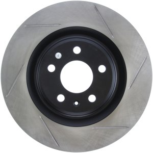 Audi SQ5 Brake Rotor (1) - Rear Left - Stoptech - Slotted Sport, E-Coated - Black - `14-`18