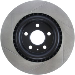 Audi SQ5 Brake Rotor (1) - Rear Left - Stoptech - Slotted Sport, E-Coated - Black - `14-`18