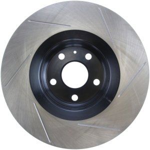 Audi TT Brake Rotors (1) - Front Right - Stoptech - Slotted Sport - Black - `10-`14