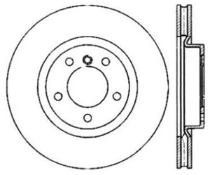 BMW Z3 Brake Rotor (1) - Front Left - Stoptech - Sport Slotted Cryo - Black - `98-`02