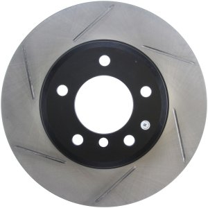 BMW 325Ci Brake Rotor (1) - Front Left - Stoptech - Slotted Sport - Black - `01-`07