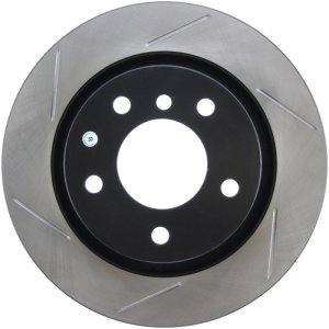 BMW 328i Brake Rotor (1) - Rear Left - Stoptech - Slotted Sport - Black - `99-`00