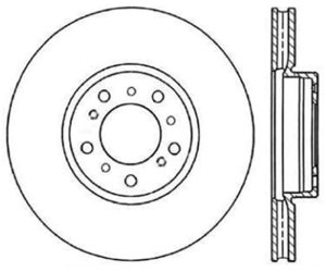 BMW M3 Brake Rotor (1) - Front Left - Stoptech - Slotted Sport Cryo - `01-`06