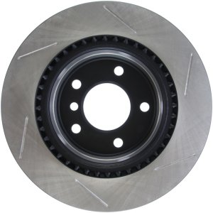 BMW 3 Series Brake Rotor (1) - Rear Left - Stoptech - Slotted Sport - Black - 2006
