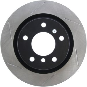 BMW 3 Series Brake Rotor (1) - Rear Left - Stoptech - Slotted Sport - Black - 2006