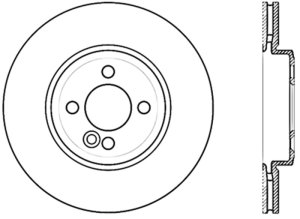 Scion tC Brake Rotor(s) (1) - Front Left - Stoptech - Slotted Cryo - Black E-Coated - `05-`10