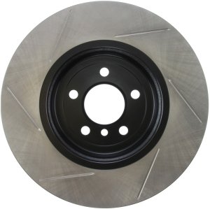 BMW 6 Series Brake Rotor (1) - Front Left - Stoptech - Sport Slotted, 1-Piece, Black E-Coated, High-Carbon Metallurgy - Black - `14-`16