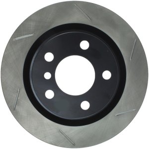 BMW 2 Series Brake Rotor (1) - Rear Left - Stoptech - Slotted Sport - Black - 2014