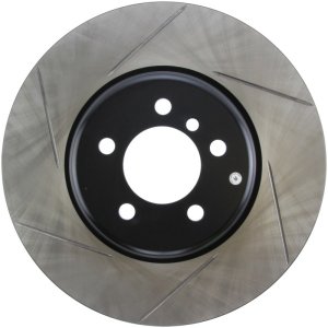 BMW 4 Series Brake Rotor (1) - Front Right - Stoptech - Slotted Sport - Black - `15-`16