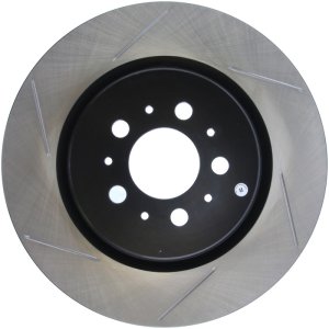Volvo V70 Brake Rotor (1) - Rear Right - Stoptech - Slotted Sport - Black - `04-`07