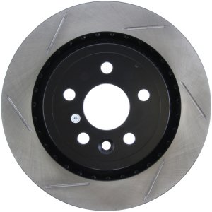 Volvo V60 Brake Rotor (1) - Rear Right - Stoptech - Slotted Sport - Black - `15-`18