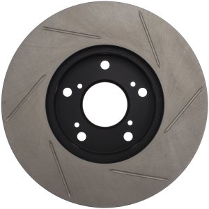 Honda CR-Z Brake Rotors (2) - Stoptech - Slotted Sport - Black E-Coated - 2016