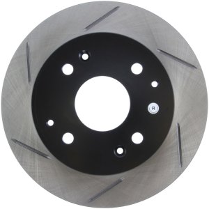Honda Accord Brake Rotor (1) - Rear Right - Stoptech - Slotted Sport - Black - `98-`02