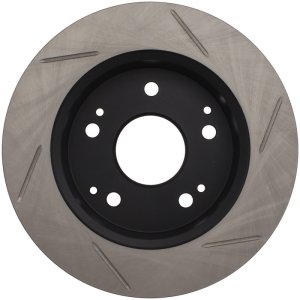 Honda Accord Brake Rotor (1) - Rear Right - Stoptech - Slotted Sport - Black - `98-`02
