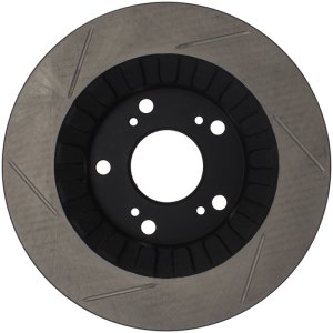 Honda S2000 Brake Rotor (1) - Rear Left - Stoptech - Slotted Sport - Black - `00-`09