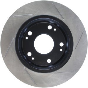 Acura TSX Brake Rotor (1) - Rear Right - Stoptech - Slotted Sport - Black - `04-`08