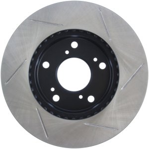 Honda CR-Z Brake Rotor (1) - Front Right - Stoptech - Slotted Sport - Black - `11-`15