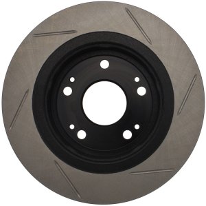 Honda Accord Brake Rotor (1) - Rear Right - Stoptech - Slotted Sport - Black - `05-`20