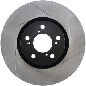 Acura ZDX Brake Rotor (1) - Front Left - Stoptech - Slotted - Black - `10-`13
