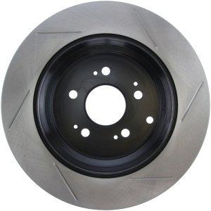 Acura ZDX Brake Rotor (1) - Rear Right - Stoptech - Slotted Sport - Black - `10-`13
